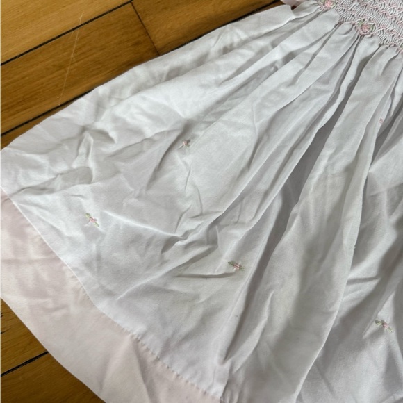 Vintage House of Hatten Inc. little girls pink and white infant dress - Picture 4 of 9